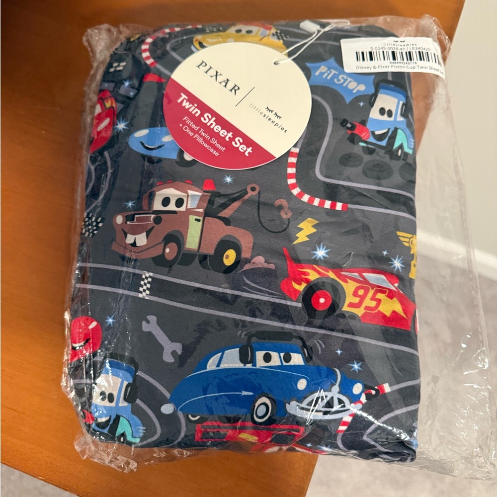 Little Sleepies Pixar Cars Twin Sheet Set - Blue and Red